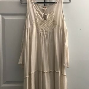 Boho Bell Sleeve off the shoulder shift dress